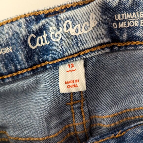 Cat & Jack Unicorn Doodle Jegging GUC Girls size 12 - Picture 3 of 8